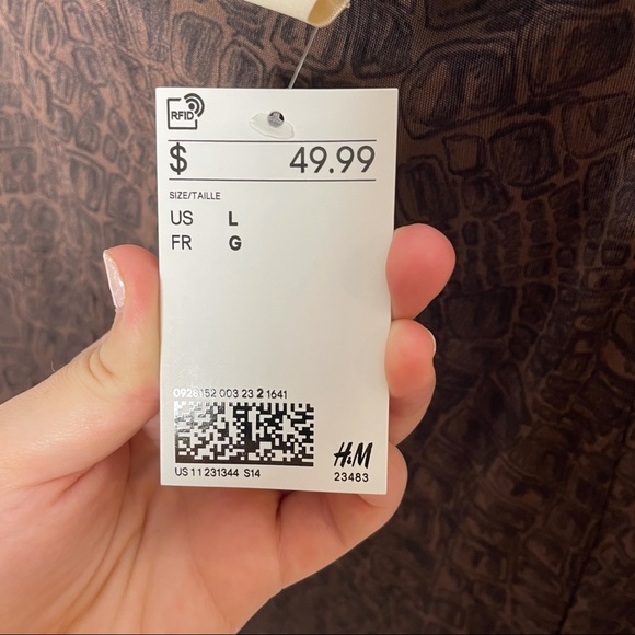 Brown crocodile maxi skirt - Picture 3 of 4